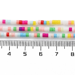 手作りランプワークビーズ連売り  ディスクビーズ  カラフル  2.5x2mm  穴：1mm  約224個/連  15.55インチ（39.5cm）&nbsp;LAMP-L078-008F