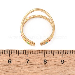 304 Stainless Steel Cuff Rings&nbsp;RJEW-D334-07G