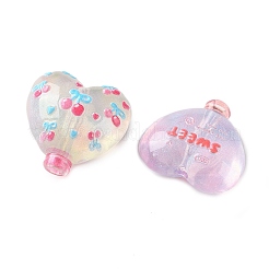 Transparent Printed Acrylic Beads&nbsp;AC-CBA6251-02