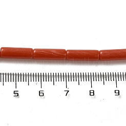 合成サンゴビーズ連売り  コラム  13.5~14x4~4.5mm  穴：1.2mm  約28個/連  15.16''（38.5センチメートル）&nbsp;G-D464-42