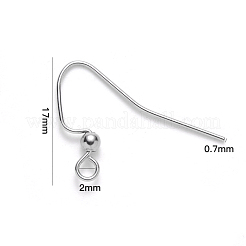 Tarnish Resistant 304 Stainless Steel Earring Hooks&nbsp;STAS-S111-010