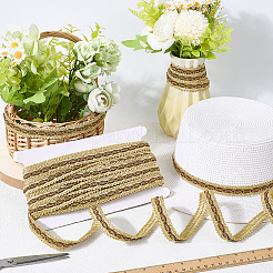 Polyester Braided Lace Ribbon&nbsp;OCOR-WH20006-66B