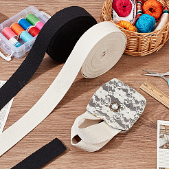 2Pcs 2 Colors 10 Yards Flat Cotton Ribbon&nbsp;OCOR-PH0002-56