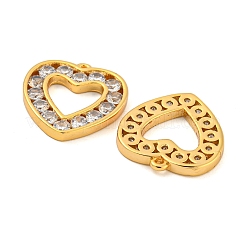 Brass Clear Cubic Zirconia Pendants&nbsp;KK-N254-32G