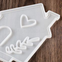 Diyのシリコーンキャンドル型  キャンドル作り用  ハウス  ホワイト  120~140x90~93x4~16mm  2個/セット&nbsp;DIY-A050-01A
