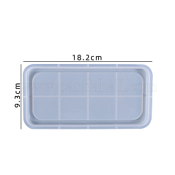 シリコントレイ型  レジン型  UVレジン用  エポキシ樹脂工芸品作り  長方形の模様  182x93x12mm  内径：170x80mm&nbsp;SIMO-PW0002-05E