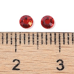 衣類のための光siamファセット付きガラスフラットバックラインストーン  グレードA  バックメッキ  半円  3~3.2mm  約1440個/袋&nbsp;X-RGLA-C002-SS12-227