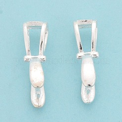 925スターリングシルバーアイスピック・ピン・ベイル  銀  17x10x5mm  穴：5.5x2.5mm  ピン：0.6mm&nbsp;STER-D035-40B-02S