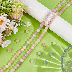 2 Strands Natural White Jade Imitation Morganite Beads Strands&nbsp;G-PA0002-41