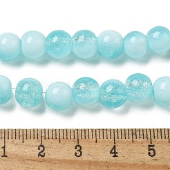 Crackle Glass Beads Strands&nbsp;GLAA-U001-8mm-08