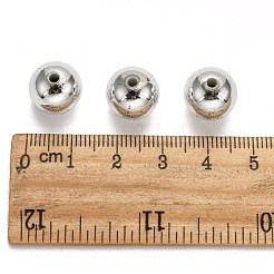 カーニバルのお祝いに使う  マルディグラビーズ  メッキアクリルビーズ  ラウンド  シルバーカラー  直径約12mm  穴：2mm  約560個/500g&nbsp;PL685-1