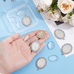 DIY Oval Pendant Making Kit&nbsp;DIY-BBC0003-10