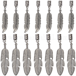 16Pcs 2 Styles Alloy Cord Ends&nbsp;FIND-GF0009-76