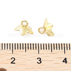 304ステンレスカップペグベイル  花の形  18KGP本金メッキ  7x7x7mm  穴：1.5mm  ピン：0.8mm&nbsp;STAS-K274-01A-G