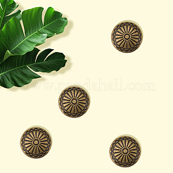 20Pcs 1-Hole Alloy Shank Buttons&nbsp;BUTT-GF0004-10AB