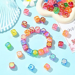 UV Plating Opaque Acrylic Beads&nbsp;JACR-CJC0002-03