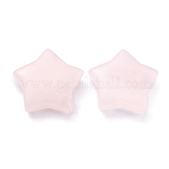 天然石ローズクォーツビーズ  穴がない  スター  20~21x20~21x6~6.5mm&nbsp;X1-G-O196-06A