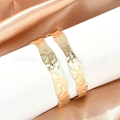 Rack Plating Brass Open Cuff Bangle for Women&nbsp;BJEW-A137-01G