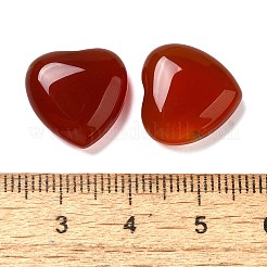 天然と合成の混合宝石用原石のカボション  ハート  染めと未染色の混合  15x15x6mm&nbsp;G-F776-02A