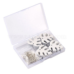 DIY Monstera Leaf Dangle Earring Making Kits&nbsp;DIY-TA0008-38