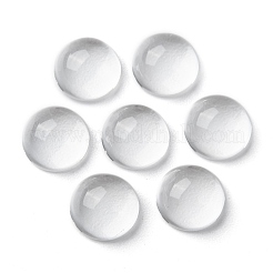 Transparent Half Round Glass Cabochons&nbsp;GGLA-R027-10mm