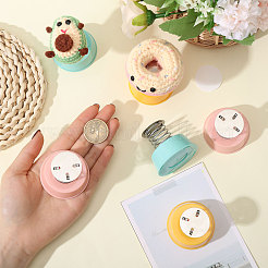 鉄製シェイクヘッド人形用スプリングスタンド 6個 3色  プラスチック製ダンス玩具スプリングベース  マスキングテープ付  ミックスカラー  45x51mm  2個/カラー&nbsp;FIND-CA0010-16