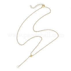 Adjustable 2MM 304 Stainless Steel Cable Chain Lariat Necklace Makings&nbsp;NJEW-JN05859