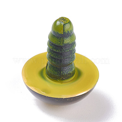 クラフト用品プラスチック人形の目パーツ  パッド付き  ぬいぐるみの目  安全の目  きいろ  15mm  ピン：5.5mm&nbsp;DIY-WH0045-25D