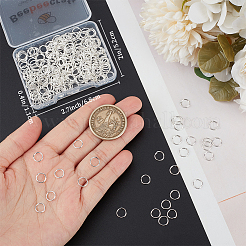 300Pcs 304 Stainless Steel Open Jump Rings&nbsp;STAS-BBC0004-98A