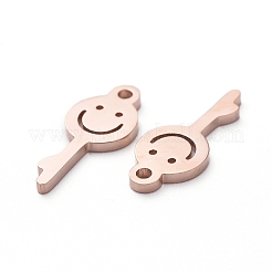 PVD Vacuum Plating 304 Stainless Steel Charms&nbsp;LS-STAS-G215-07RG