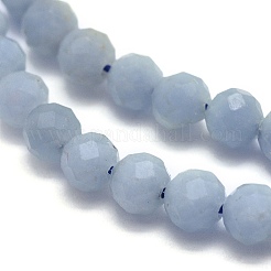 Natural Angelite Beads Strands&nbsp;G-O171-08-4mm