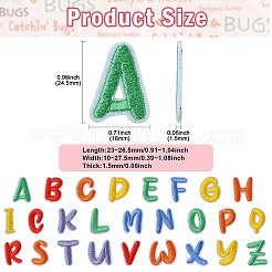 130Pcs 26 Styles Polyester and Cotton Embroidery Cloth Patches&nbsp;PATC-CJ0001-08