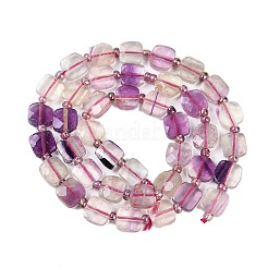 Natural Colorful Fluorite Beads Strands&nbsp;G-G182-H01-01