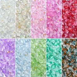 100Pcs Frosted Baking Paint Glass Beads&nbsp;DGLA-YW0001-36B
