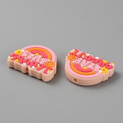 Food Grade Silicone Focal Beads&nbsp;SIL-WH0001-66C
