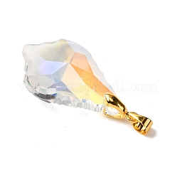 Electroplate Glass Pendants&nbsp;PALLOY-JF04416-02