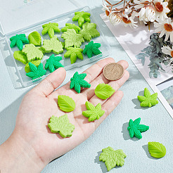 24Pcs 4 Styles Silicone Beads&nbsp;SIL-GO0001-36