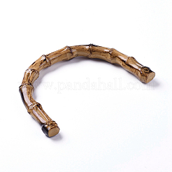 模造竹樹脂製バッグハンドル  U字型  キャメル  13.5x11.5cm&nbsp;LS-FIND-WH0043-10