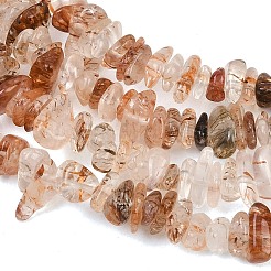 Natural Black Gold Rutilated Quartz Beads Strands&nbsp;G-G905-20A