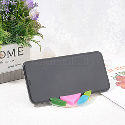 丸型携帯電話スタンドのDIYシリコン型キット  プラスチック製の丸い攪拌棒を含む  プラスチックピペット  ラテックス指サック  シリコーン攪拌ボウル  ショッキングピンク  104x18mm  内径：80mm  2pc&nbsp;DIY-OC0003-44