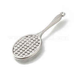 合金スポーツ用品ペンダント  バドミントンラケット  47x16x3mm  穴：1.5mm&nbsp;PALLOY-R157-05P-04