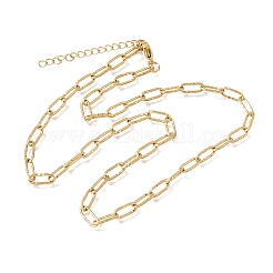 4MM 304 Stainless Steel Textured Paperclip Chain Necklaces for Man and Women&nbsp;SA-CBAB767-12G