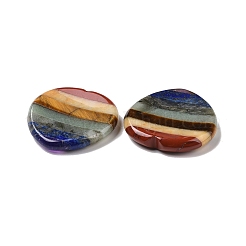 7 Chakra Heart Thumb Worry Stone for Anxiety Therapy&nbsp;G-G864-21
