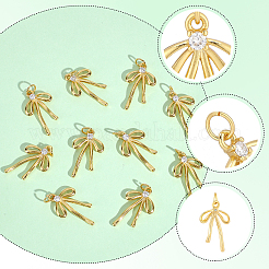 10Pcs Brass Micro Pave Cubic Zirconia Pendants&nbsp;KK-BBC0028-04