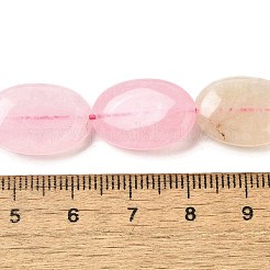 天然染めのマレーシアジェイドビーズ連売り  平らな楕円形  ミックスカラー  18~18.5x12~13x4.5~5mm  穴：1mm  約22個/連  15.75''（40センチメートル）&nbsp;G-B137-A01-01