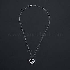 Non-Tarnish 201 Stainless Steel Pendant Necklaces&nbsp;NJEW-S105-JN564-40-1
