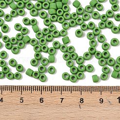 トーホー 6/0ラウンドビーズ  日本製シードビーズ  （47f）不透明なフロストミントグリーン  4mm  穴：1.5mm  約168個/10g&nbsp;X-SEED-TR06-0047F