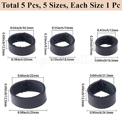 5Pcs 5 Styles Cowhide Sew on Leather Belt Loop for Bag Strap&nbsp;FIND-CL0001-74A