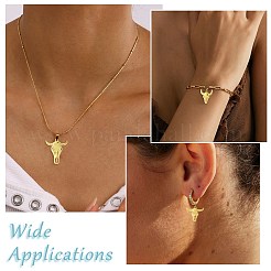 6Pcs 6 Styles 304 Stainless Steel Pendants&nbsp;STAS-CJ0003-33