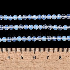 オパールビーズ連売り  多面カット  ラウンド  4mm  穴：0.6mm  約91個/連  13.90''（35.3センチメートル）&nbsp;G-A233-A02-02